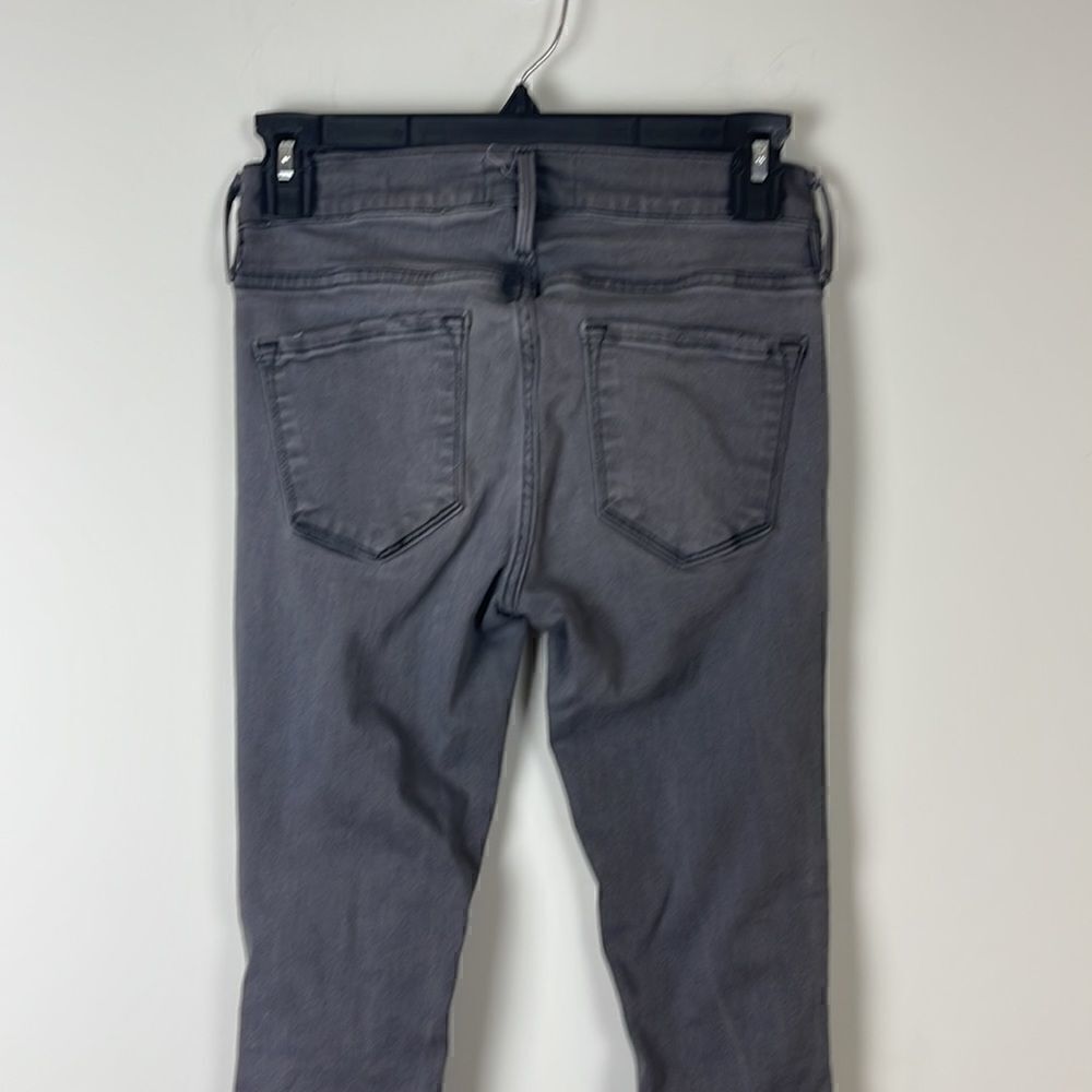 FRAME Denim Le Skinny de Jeanne Grey Shred - Picture 8 of 13